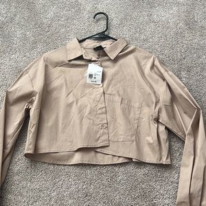 Forever 21 crop button up